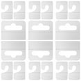 thumbnail image 1 of Aircraft Hole Hook Stick on Hanging Tabs Sticky Hooks for Plastic Tags Hangers Clear 200 Pcs, 1 of 6