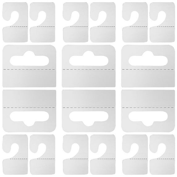 Aircraft Hole Hook Stick on Hanging Tabs Sticky Hooks for Plastic Tags Hangers Clear 200 Pcs