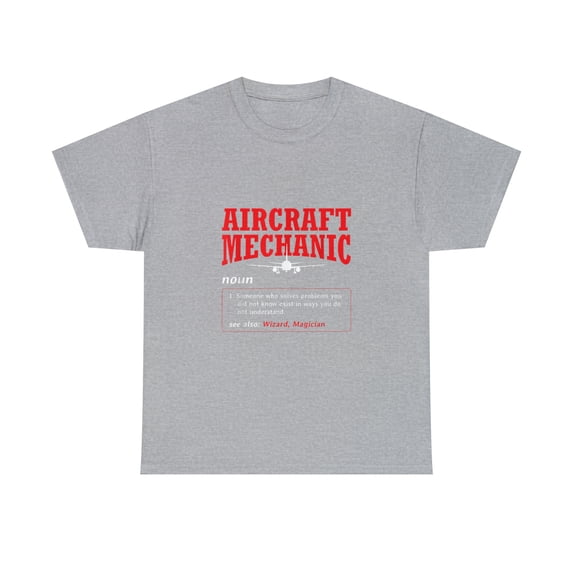 Aircraft Mechanic Definition Airplane Pilot T-Shirt