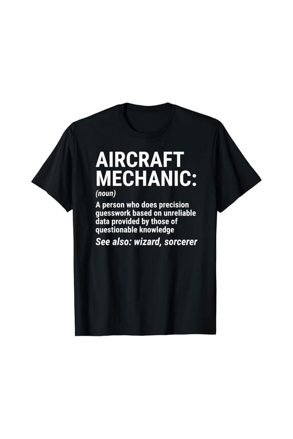 Aircraft Mechanic Definition Mechanic Tee Graphic T-Shirt