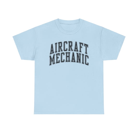 Aircraft Mechanic Shirt Gifts Tshirt Crew Neck Short Sleeve