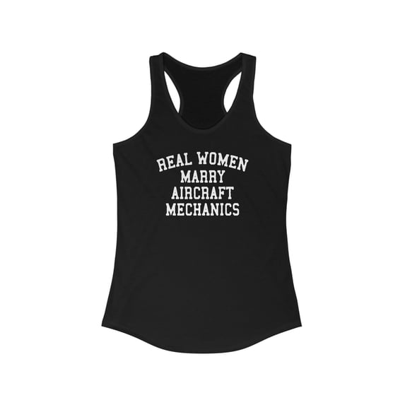 Aircraft Mechanic Wife Husband Wedding Tank Top Gifts Shirt Womens