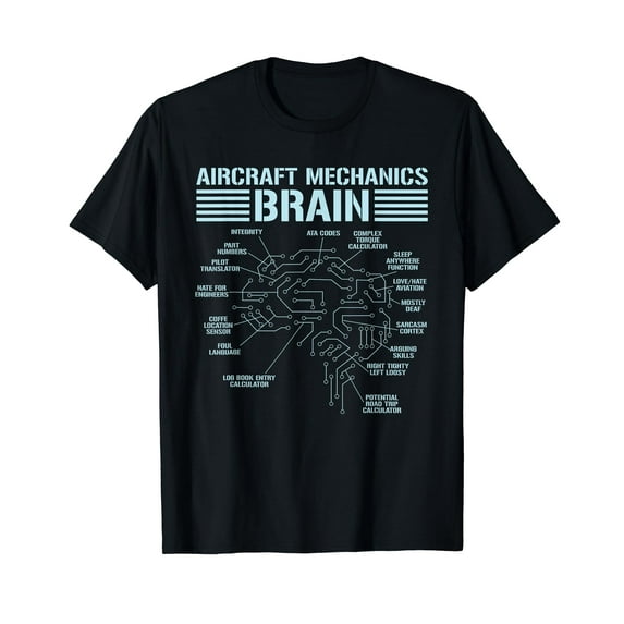 Aircraft Mechanics Brain - Airplane Repair Aircraft Mechanic T-Shirt