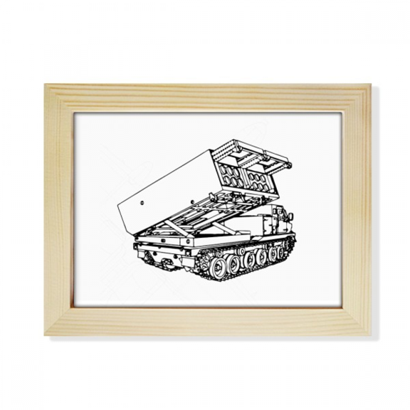 Aircraft Missile Technology Desktop Photo Frame Picture Art Decoration Painting 6x8 inch
