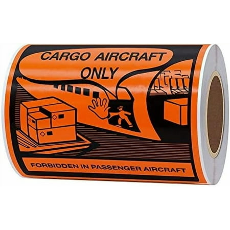 Aircraft Only Warning Labels 4 x 4 Inch Total 100 Adhesive Stickers On a Roll$$Tools & Hardware Other