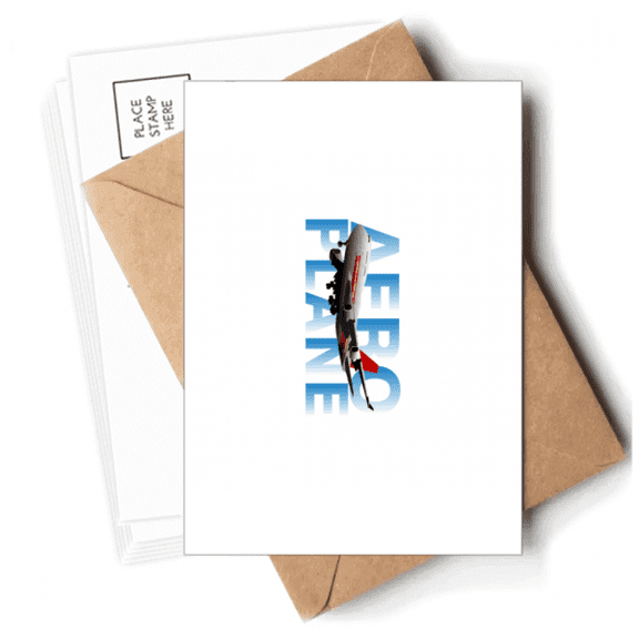 Aircraft Operating Transportation Postcards Envelopes Blank Note Cards Mailing