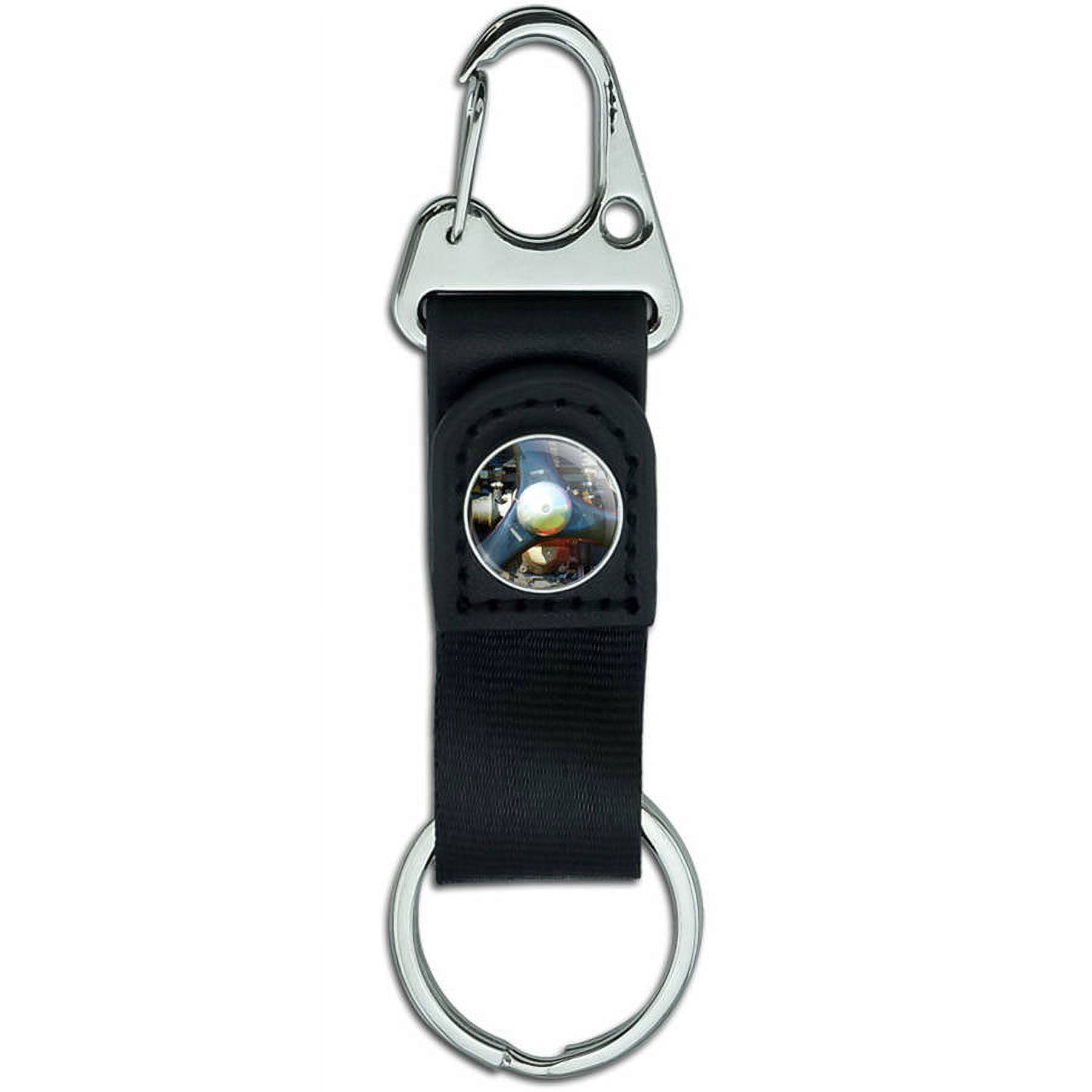 Aircraft Propeller Motor Plane Aviation Belt Clip On Carabiner Leather