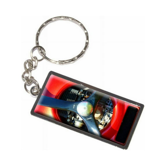 Aircraft Propeller Motor Plane Aviation Keychain Key Chain Ring