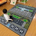 thumbnail image 1 of Aircraft Runway Traffic System Playmat Rugs - Kids Carpet With Rubber Backing, Airplane Tarmac Airport Play Mat Great For Bedroom Playroom - Non-Slip Have Fun Safe Nursery Rug-4x6ft, 1 of 6