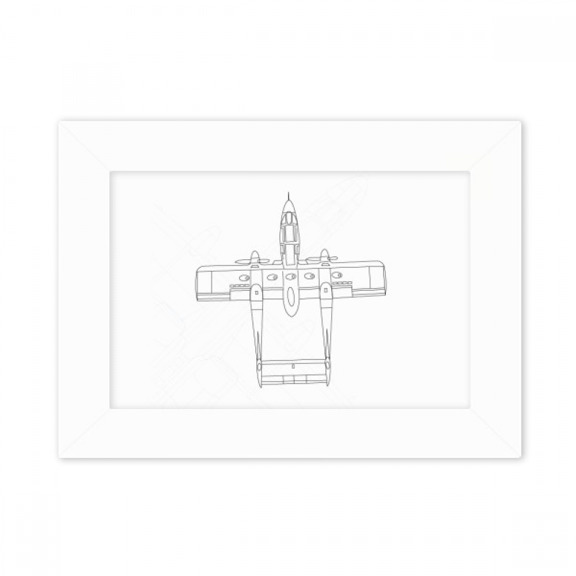 Aircraft Technology Army Art Deco Fashion Photo Mount Frame Picture Art Painting Desktop 5x7 inch