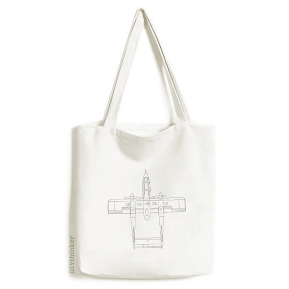 Aircraft Technology Army Tote Canvas Bag Shopping Satchel Casual Handbag
