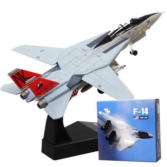 Aircraft Toy Model 1:100 Fighter Airplane Model F-14/F-15 Aircraft Model for Military Collections Retro Home Decoration