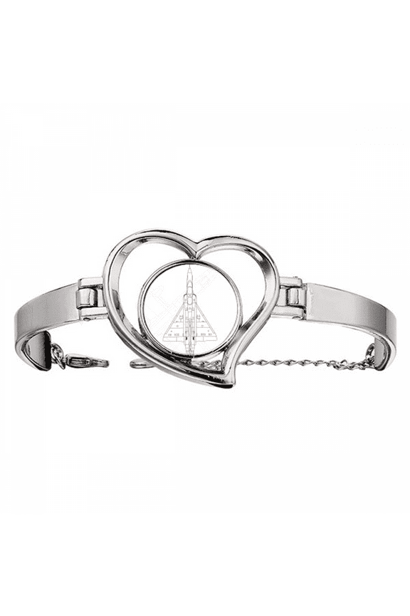 Aircraft Weapons Equipment Bracelet Heart Jewelry Wire Bangle