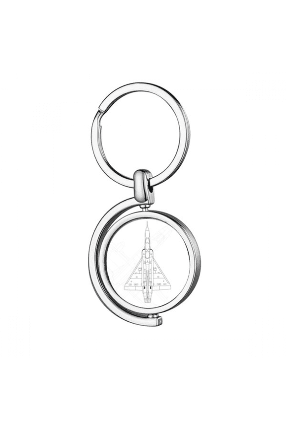 Aircraft Weapons Equipment Rotating Keychain Metal Keyring Holder