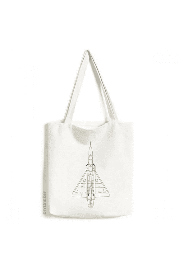 Aircraft Weapons Equipment Tote Canvas Bag Shopping Satchel Casual Handbag