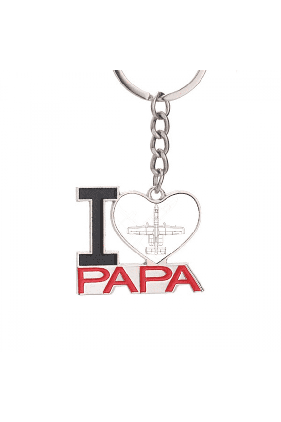 Aircraft Weapons Military Keychain Metal Keyring Holder Love PAPA Father