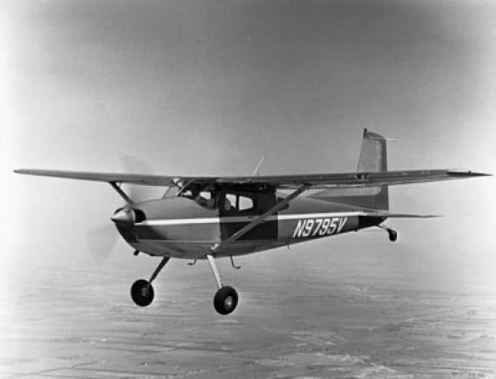 Aircraft in flight 1968 Cessna A185E Skywagon Canvas Art - (18 x 24)