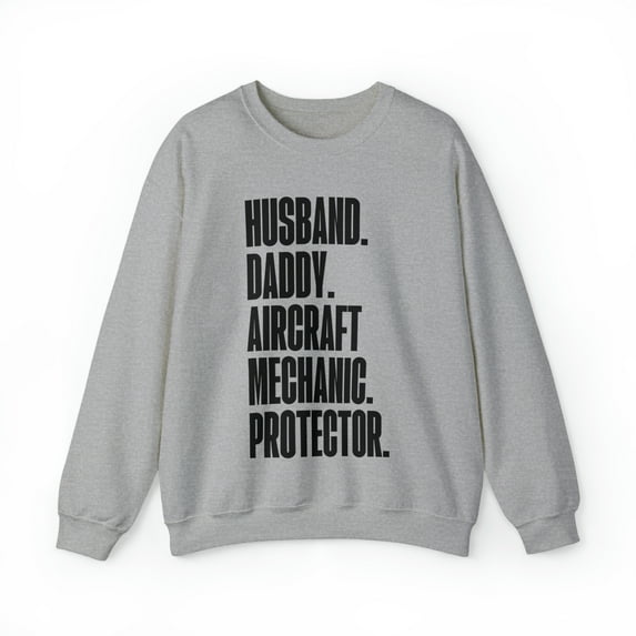 Aircraft mechanic Dad Fathers Day Birthday Sweatshirt, Gifts, Crewneck