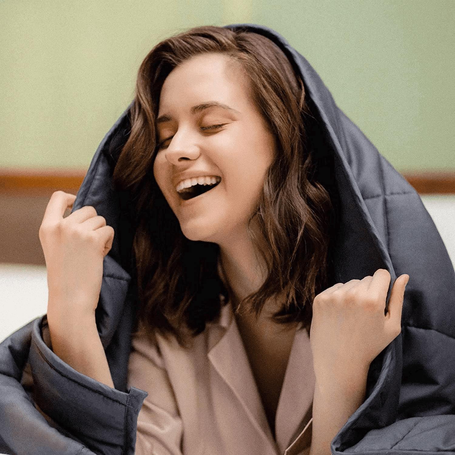 Kathy ireland weighted blanket with glass beads new arrivals