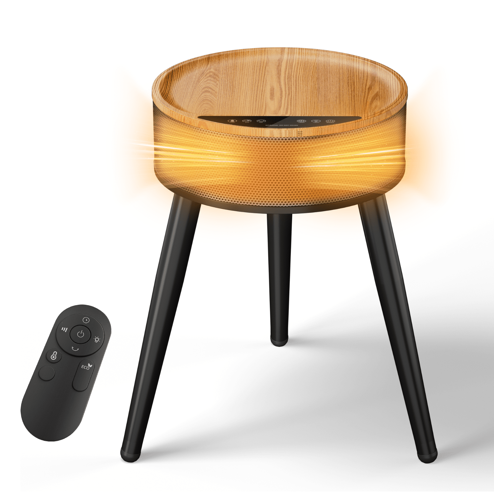 Airdown 3-in-1 Round Table Heater with 12H Timer, Remote Control and ...