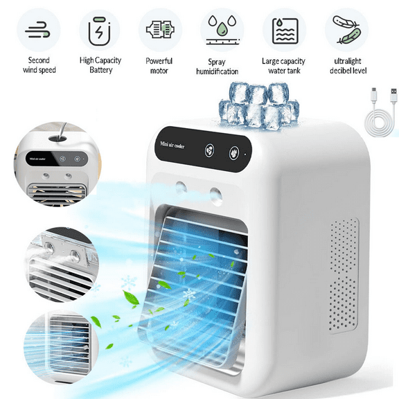 Aire Acondicionado Ventilador De Refrigeracion Para Cuarto Casa Frio Portatil US