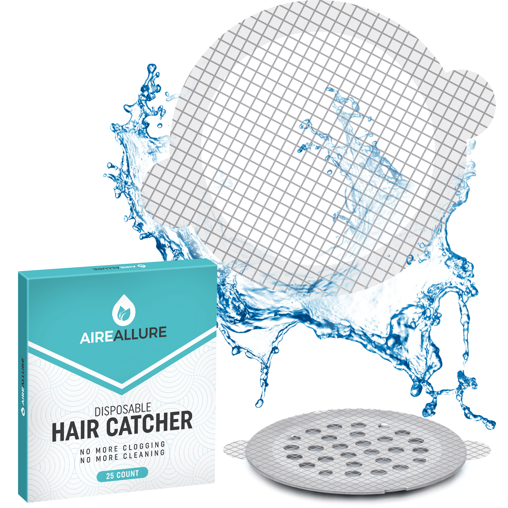 10pcs, Disposable Shower Drain Hair Catcher For Shower, Hair Catcher Shower  Drain Bathtub Stopper, Mesh Stickers Filter Sink Strainer Stickers , Bathr