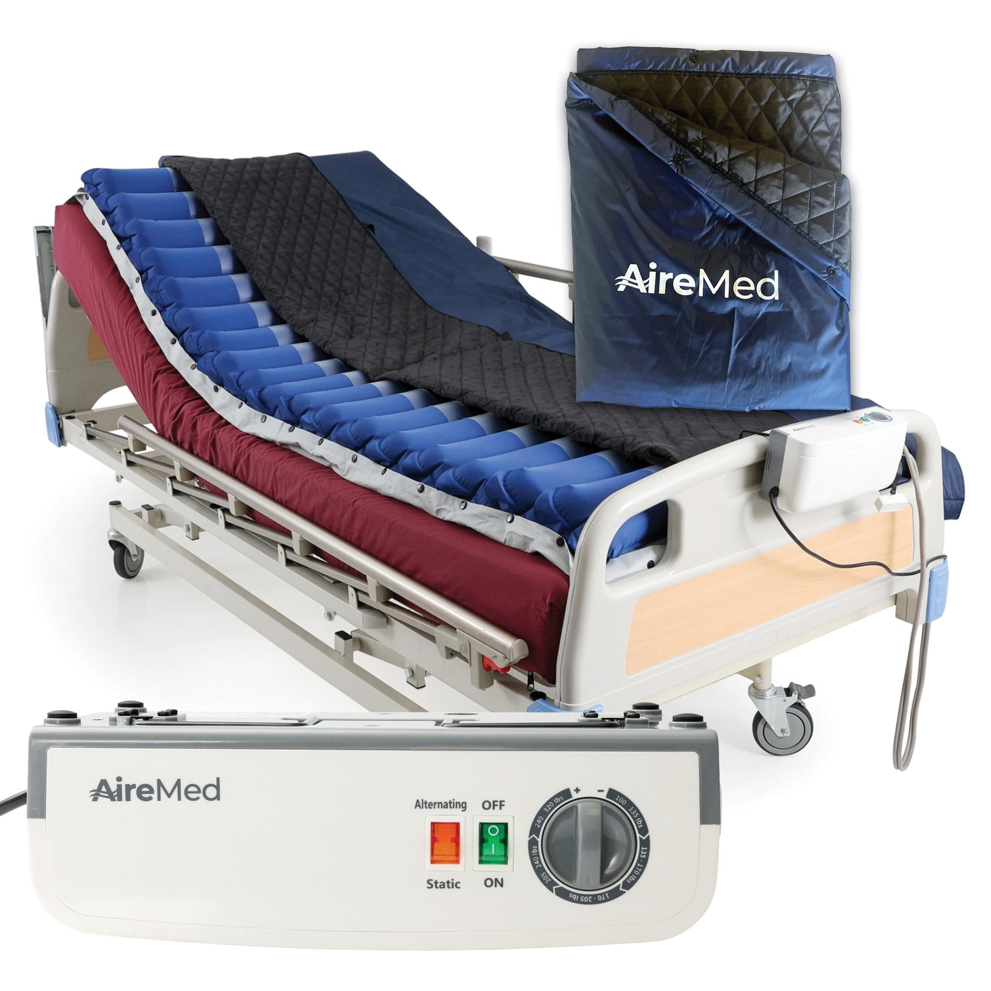 AireMed 5” Alternating Pressure Mattress Topper Overlay (2) Quilted