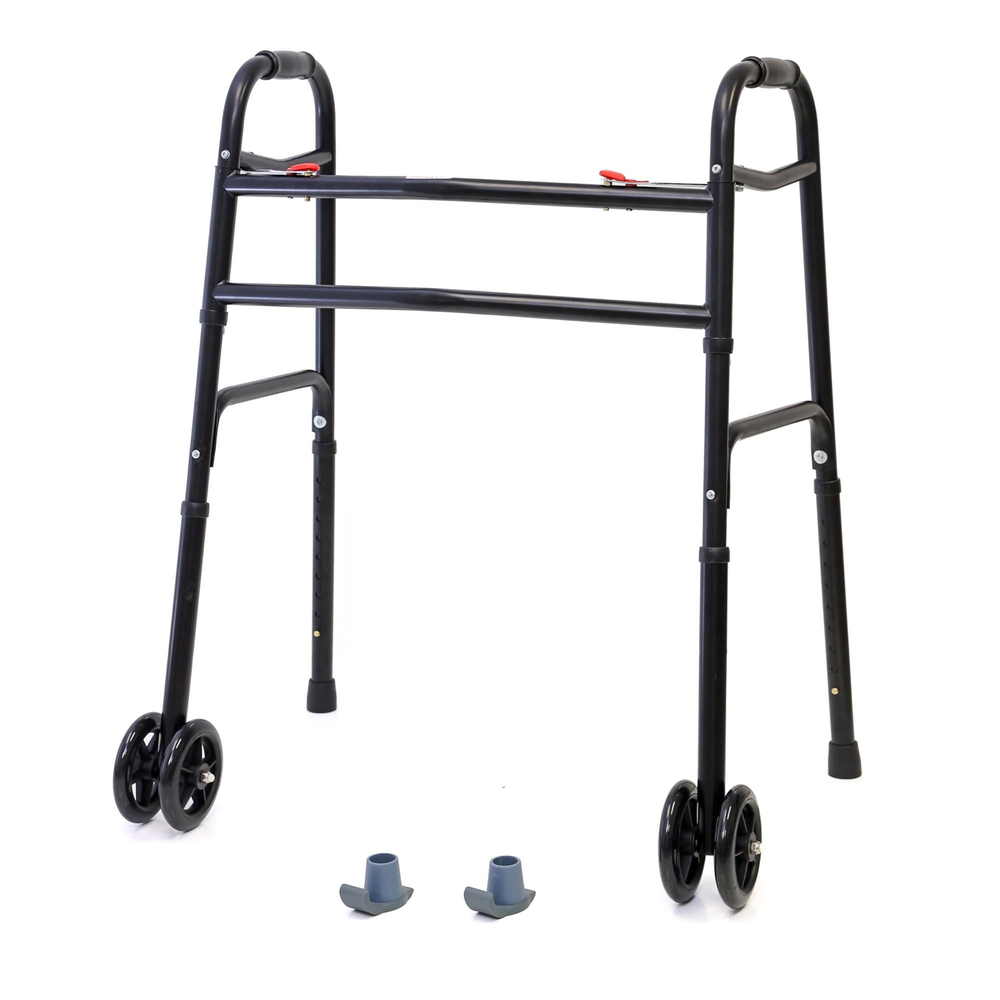 "AireMed Bariatric Walker 5"" Wheels, Folding, 600 lb Capacity