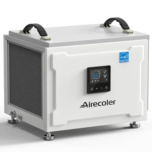 Airecoler 70 Pints Energy Star Commercial Dehumidifier with Drain Hose for Crawlspace & Basement, Detachable Control Panel