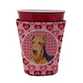 thumbnail image 1 of Airedale Hearts Love and Valentines Day Red Cup Hugger, 1 of 4