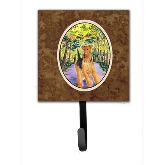 Airedale Leash Holder Or Key Hook