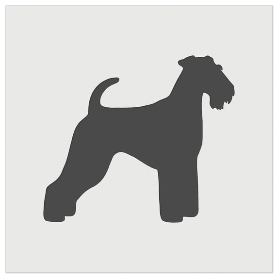 Airedale Terrier Bingley Waterside Dog Solid DIY Cookie Wall Craft Stencil - 5.5 Inch