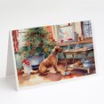 thumbnail image 1 of Airedale Terrier Christmas Cookies Greeting Cards Pack of 8 7 in x 5 in, 1 of 3