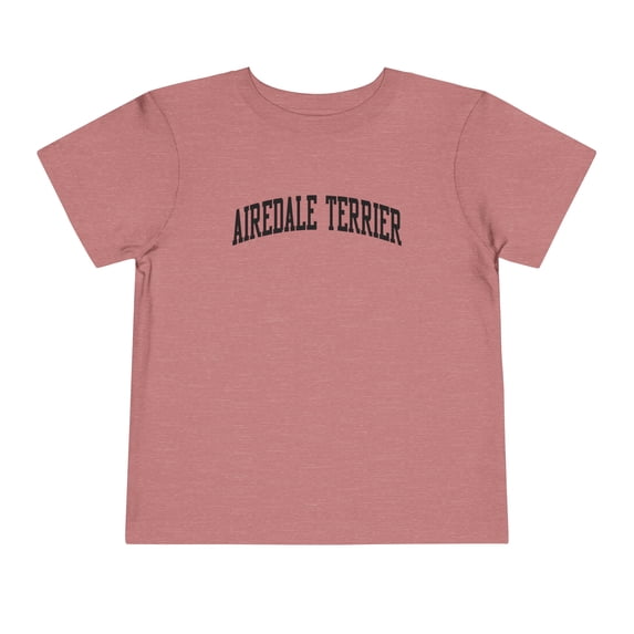 Airedale Terrier Dog Mom Dad Toddler Shirt Gifts Boy Girl Size 2T-5T