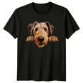 thumbnail image 1 of Airedale Terrier Dog Peekaboo Cute Puppy Pet Animal T-Shirt, 1 of 2