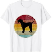 Airedale Terrier Dog Silhouette Pet Lovers Vintage Retro T-Shirt