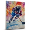 thumbnail image 1 of Airedale Terrier Dog Stretched Canvas Size 8x12 – Ice Hockey Canvas Print of Funny Airedale Terrier Dog Wall Art, Ice Hockey Sports Wall Decor, Home Decor, Dog Lover, 1 of 5