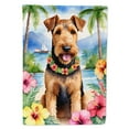 thumbnail image 1 of Airedale Terrier Luau Garden Flag 11.25 in x 15.5 in, 1 of 5