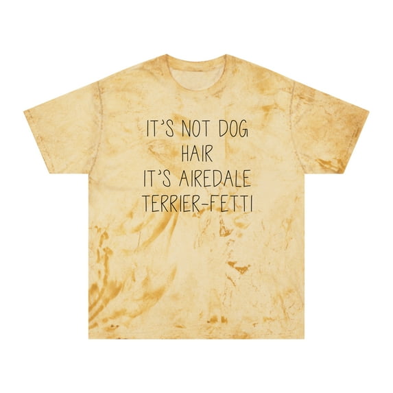 Airedale Terrier Shirt Gifts Color Blast Tshirt Tee Crew Neck Unisex