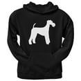 thumbnail image 1 of Airedale Terrier Silhouette Black Adult Hoodie, 1 of 1