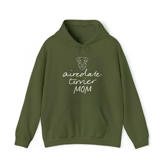 Airedale terrier Dog Mom Hoodie, Gifts, Hooded Sweatshirt