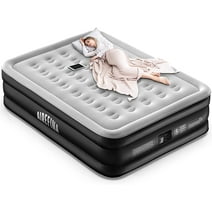 Airefina Queen Air Mattress with Built-in Electric Pump, Self-Inflation/Deflation in 3 Mins