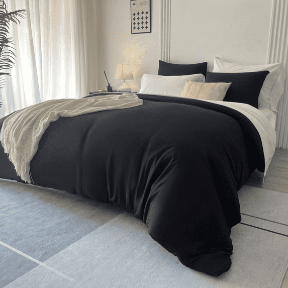 Airensky Black Duvet Cover King Size
