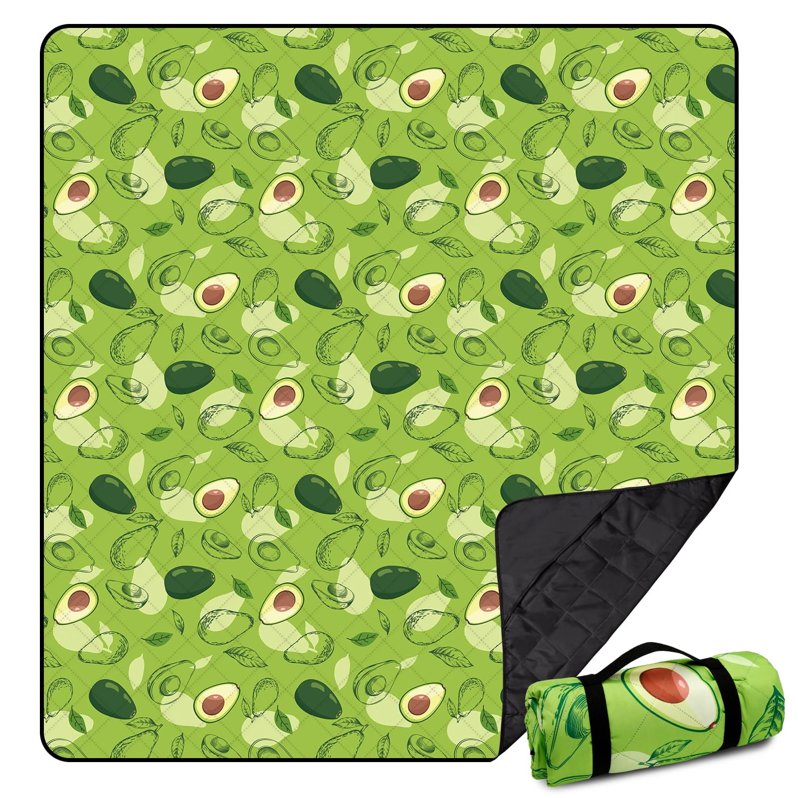 Airensky Extra Large(79 "x 83") Picnic Blanket, 3Layer Thicking Outdoor Camping Blanket