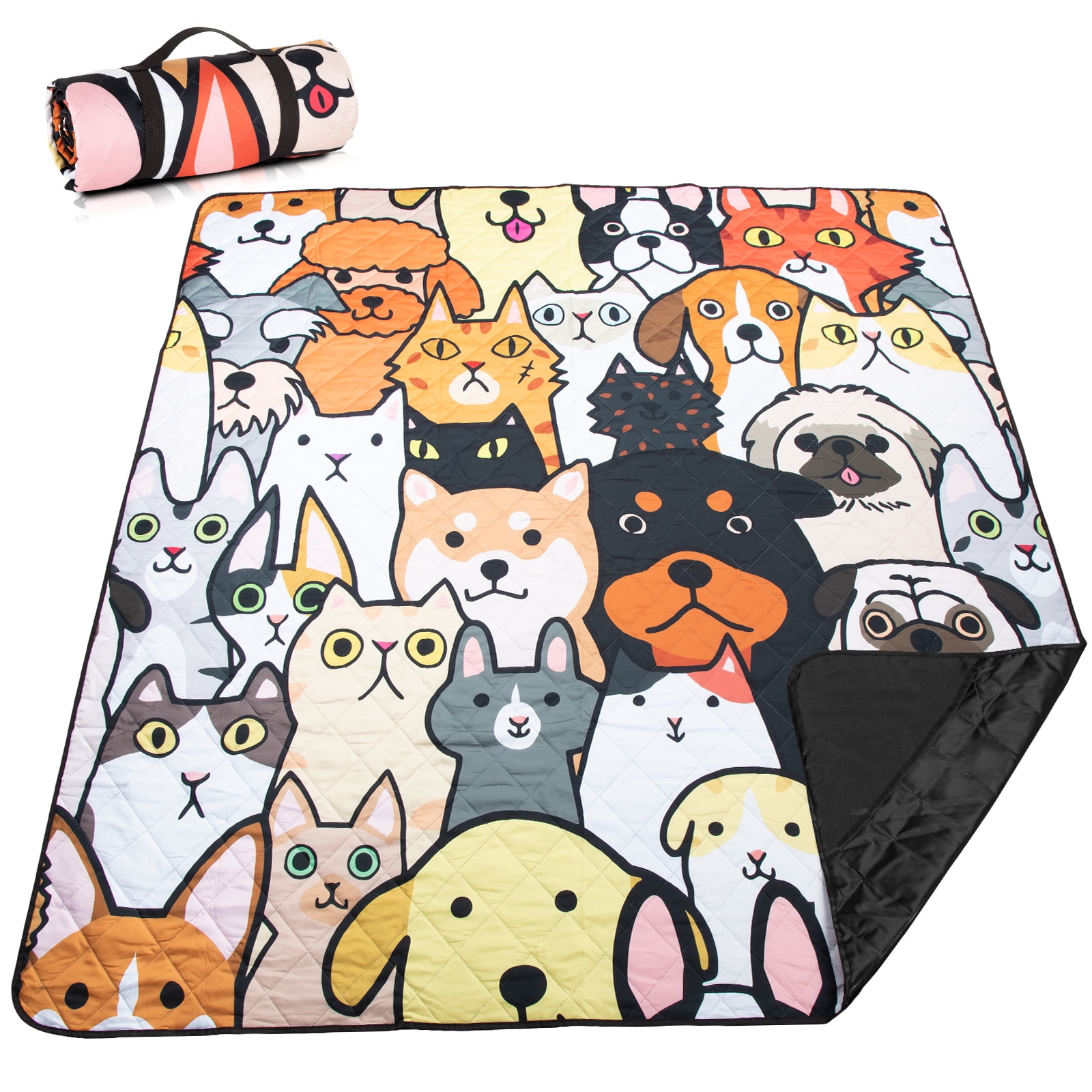 Airensky Extra Large Outdoor Picnic Blanket, Waterproof, Machine Washable, Soft and Comfortable