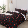 thumbnail image 1 of Airensky Red Heart Duvet Cover King Size - Ultra Soft and Breathable Bedding Comforter Cover Set, 3 Pieces, 1 Duvet Cover 90x104 Inches with Zipper Closure and 2 Pillowcases, Comforter Not Included, 1 of 6