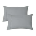 thumbnail image 1 of Aireolux 800 Thread Count 100% Cotton Supima, Wrinkle Resistant, Soft & Cozy, Sateen Pillowcases Standard Light Gray, 1 of 8