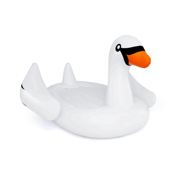 Airfind 4-Person Inflatable Swan Pool Float with Cup Holders