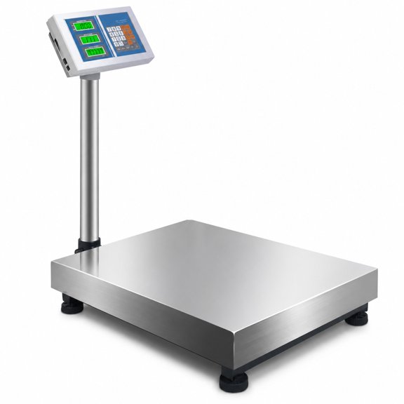 Airfind 660 lbs Weight Computing Digital Floor Platform Scale, Stainless steel Display Frame, Silver Platform