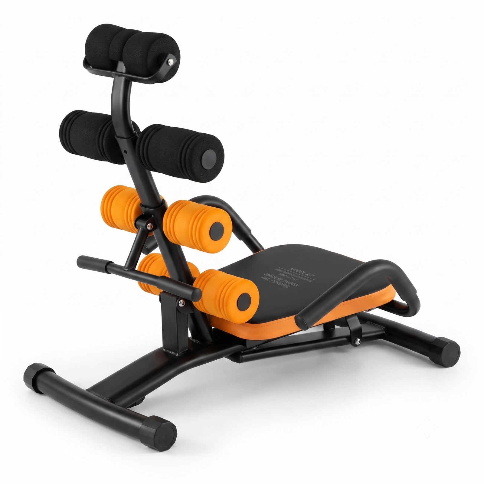 Airfind Abdominal Trainer Core Crunch Exercise Bench Machine, Adjustable Height Ab Twister Workout Equipment for Home Gym, Orange